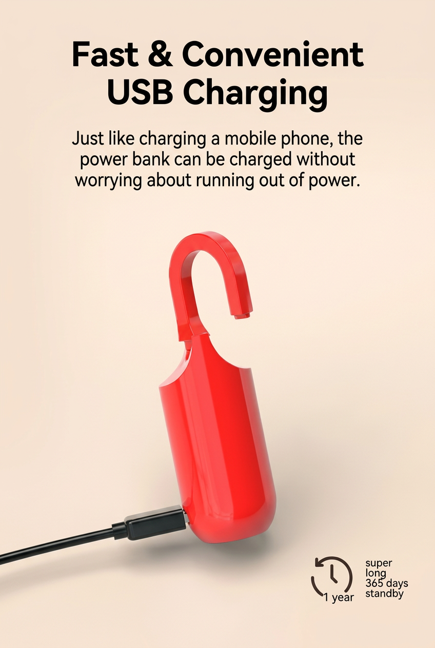 Smart USB Charging Bag with Fingerprint Lock for Effortless Everyday Use